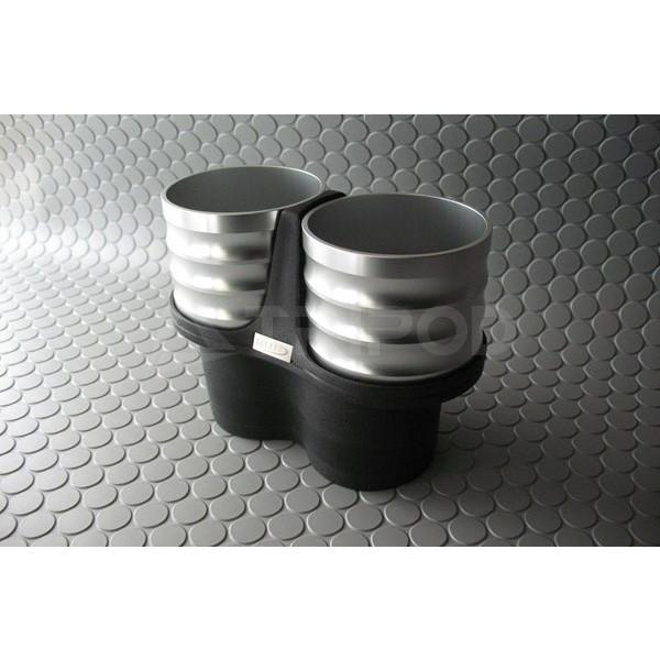 ALCABOドリンクホルダー　for FIAT 500 (フロント・リア共用)　シルバーカップ