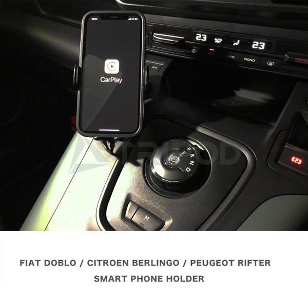 BRK9-SPH リフター/ベルランゴ/ドブロ用ワイヤレス充電搭載 自動開閉式スマートフォンホルダー