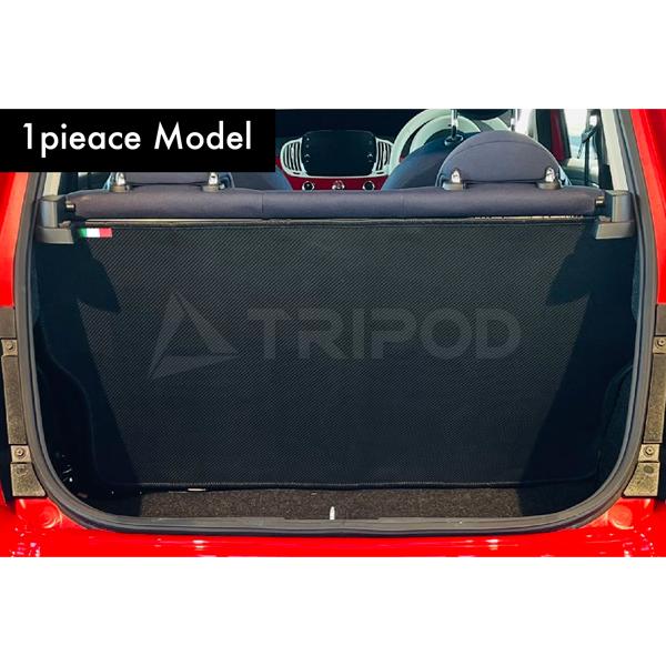 CO-CSB-FA02 3Dカーボン調リアシートパネルカバー 1枚タイプ アバルト595/695、フ...