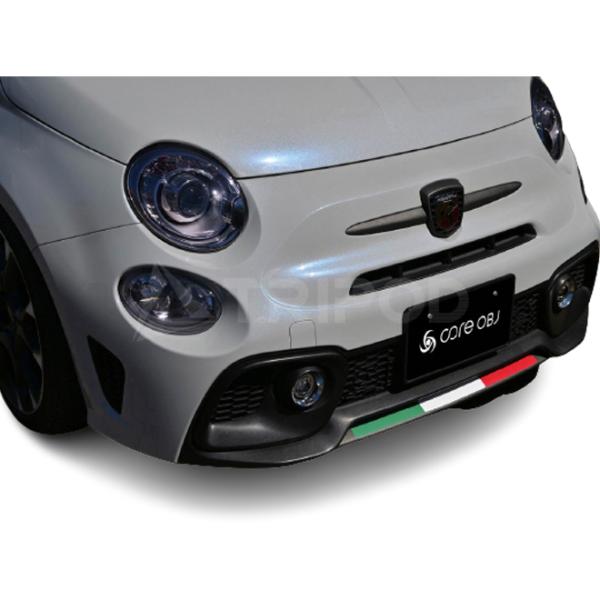 CO-FLD-FA01 アバルトのフロントリップ、リアリップに簡単な貼り付けられるトリコロールデカー...