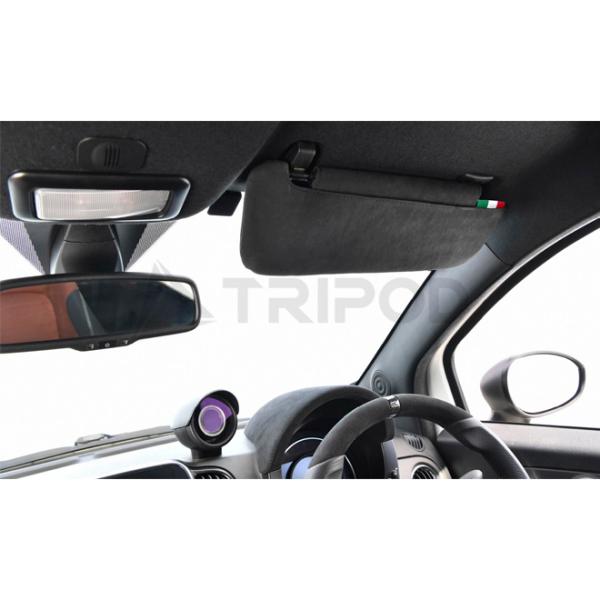 スエードサンバイザーカバー for アバルト 595・695 / フィアット 500　素材に最高級の...