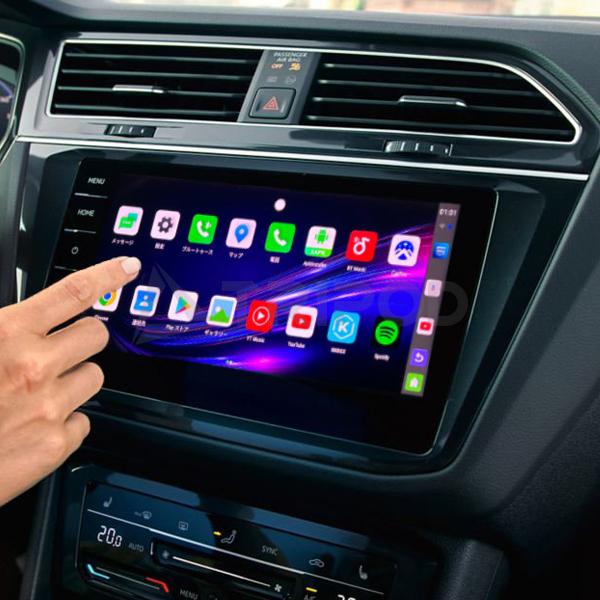 UROID MAX フォルクスワーゲン 純正Apple CarPlay搭載車両で動画アプリの再生が可...