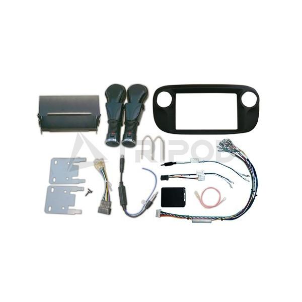 F500-02BK-CAN アバルト５９５/６９５ 2DINナビ取付キット ブラック