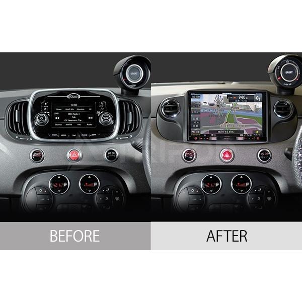 F500-04BE/BK-CAN FIAT500 / ABARTH595/695 　８インチナビ取付...