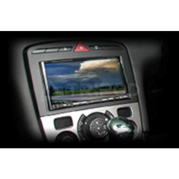 GE-PE203 プジョー308/RCZ　2DIN AV取付キット（パネル色/つや消し黒）