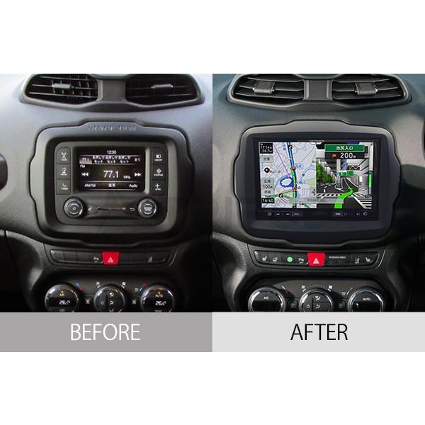 ジープ/レネゲード　リミテッド用８インチナビ取付キット