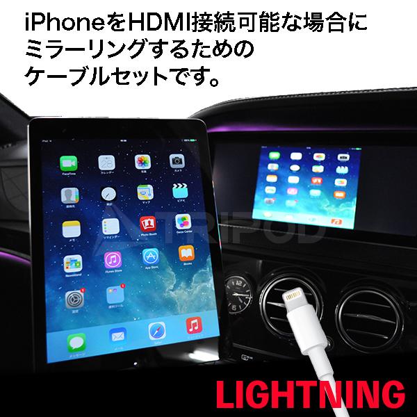 TP-MIRRORING SET iPhoneをHDMI入力がある製品に接続してミラーリングするため...