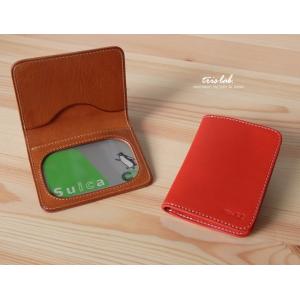 ハローパスケース　〈窓つき〉　イタリアヌメ　カードケース