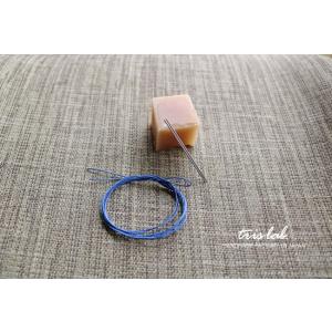 手縫いキット　針・糸・蜜蝋3点セット