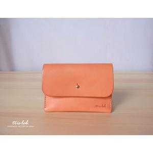 名刺入れ カードケース　イタリアレザー　（オレンジ）