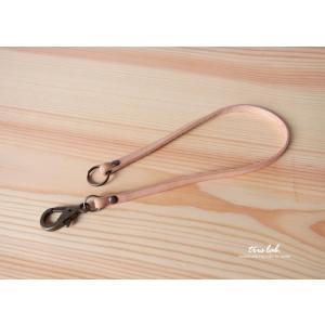 ストラップ　ヌメ革のレザーストラップ　ストラップ単品