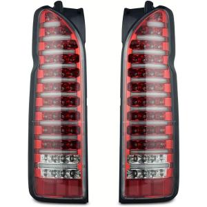 ハイエース テールランプ 200系 ファイバールック ブラック