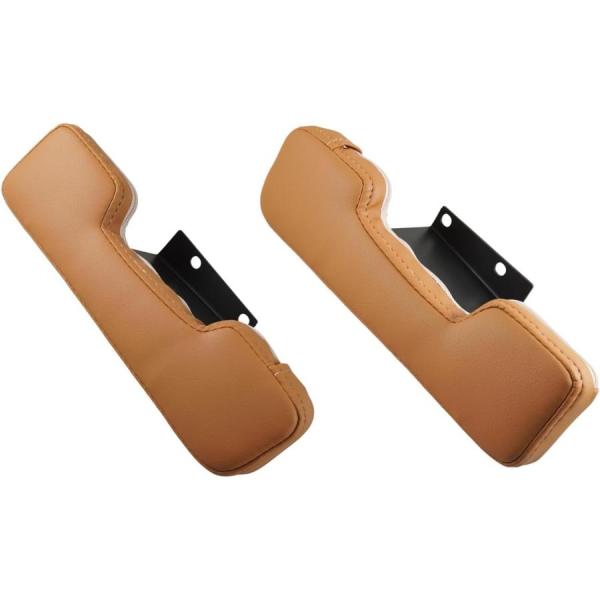 ハイエース ドア アームレスト 200系 キャメルレザー サイド レザー 肘掛け 肘置き 左右セット...