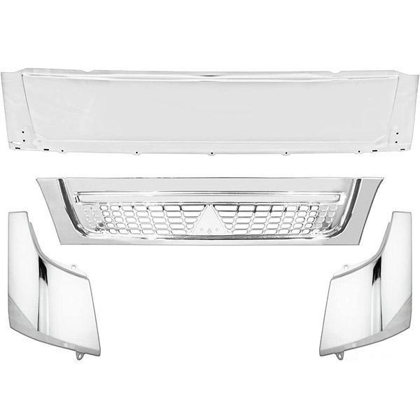 キャンター メッキパーツ フロントパネル コーナーパネル グリル 4点 ワイド ジェネレーションキャ...