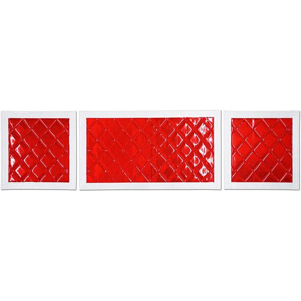 トラック 2トン 標準車 泥除け たれゴム 3分割セット 赤/白 カスタム ドレスアップ パーツ