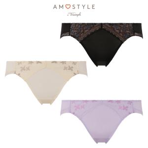 セール20％OFF (アモスタイル)AMOSTYLE レギュラーショーツ ファブリックロマンス AMST1435 Hikini JX｜triumph-amosstyle