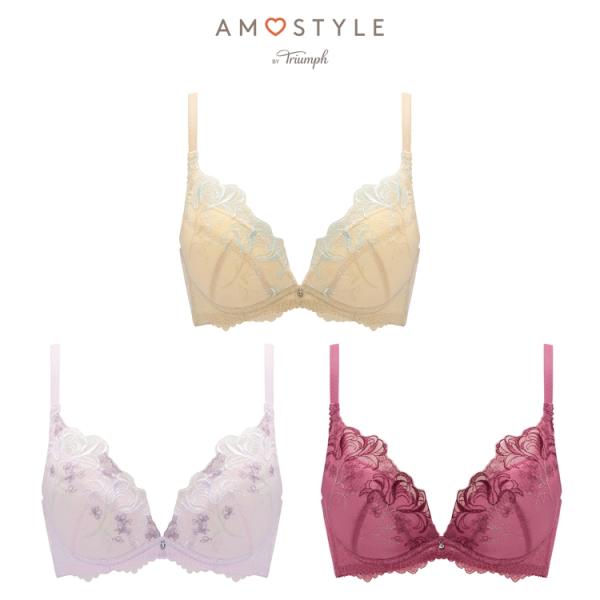 (アモスタイル)AMOSTYLE チャーミングラマー スリムライン DeepV ブラジャー ウィンタ...