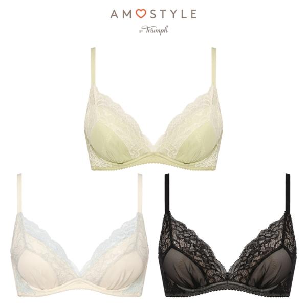 (アモスタイル)AMOSTYLE チャーミングラマー スリムライン DeepV ブラジャー ヴィンテ...