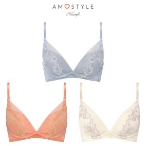 (アモスタイル)AMOSTYLE 夢みるブラ ノンワイヤーエアリー ノンワイヤーブラジャー ヴィーナスエア(A,B,C,Dカップ) AMST1543 HU JX