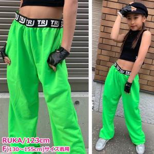 キッズダンス衣装 ウエスト ロゴゴム ダンスパ...の詳細画像5