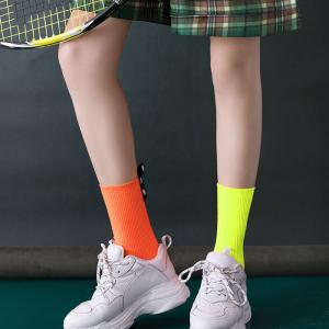 キッズダンス衣装 ネオンカラー靴下 左右 アシ...の詳細画像2