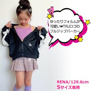 キッズ パーカー ジップアップ フードつき ア...の詳細画像2