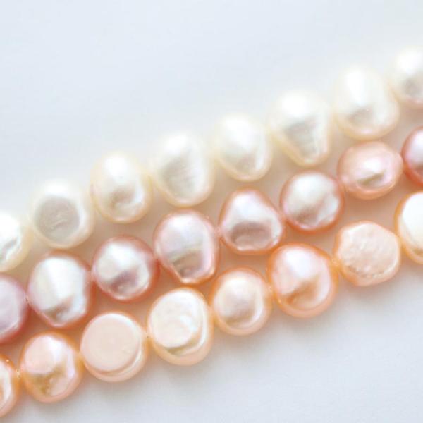 上質 淡水パール バロックパール 貫通穴