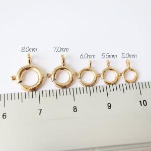 14KGF 真鍮製 5.5mm引き輪 3個 NEWCOLOR アメリカ直輸入 : Trois anges  