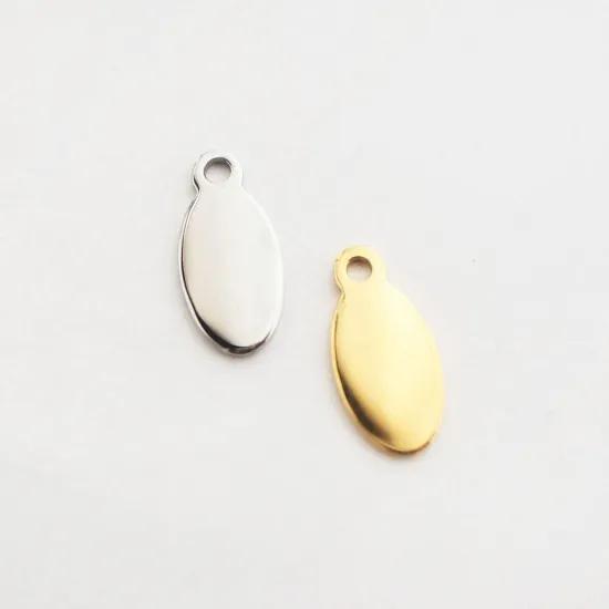 316L サージカルステンレス プレート タグ チャーム 5個