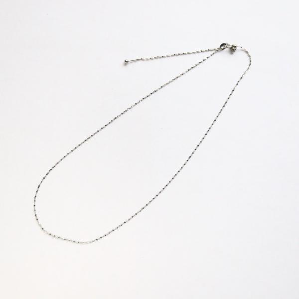 316L サージカルステンレス 1.1mm ミラーカットチェーン スライドピンネックレス 1個