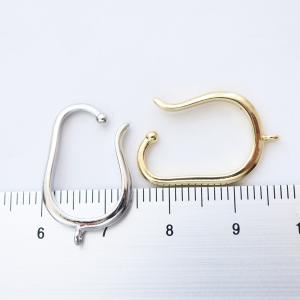 金アレ対応 真鍮製 カン付 イヤーカフ 2個の詳細画像3