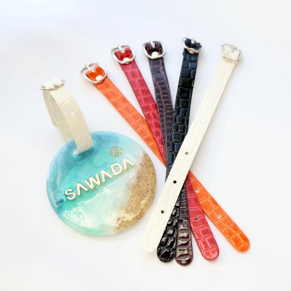 おしゃれな ネームプレート用ベルト バッグタグベルト 2本