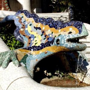 グエル公園 ドラゴン モザイク マグネット付オ...の詳細画像2