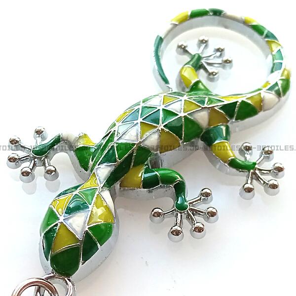 トカゲ ヤモリ モザイク キーホルダー サグラダ・ファミリア ガウディ バルセロナ スペイン 日本未...