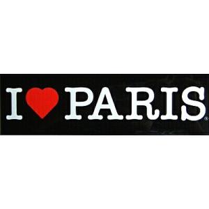 I LOVE PARIS ステッカー 黒 Lサ...の詳細画像1