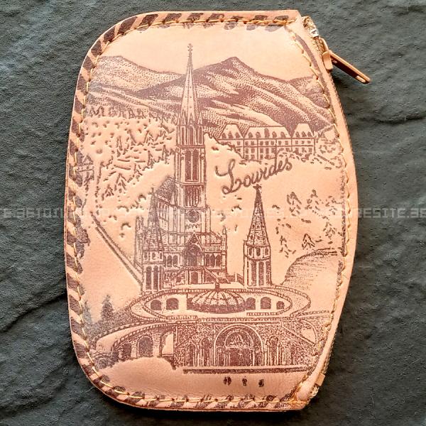 ルルドの泉 バジリカ聖堂 本革コインケース 小銭入れ 日本未発売