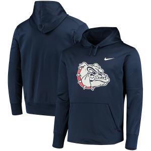 ナイキ メンズ "Gonzaga Bulldogs" Nike Logo Therma Performance Hoodie パーカー Navy｜troishomme