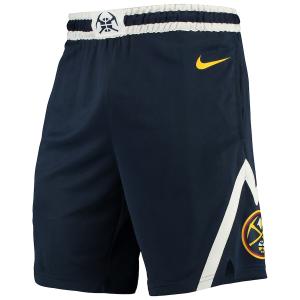 ナイキ メンズ バスパン ハーフパンツ ナゲッツ "Denver Nuggets" Nike 2019/20 Icon Edition Swingman Shorts - Navy｜troishomme