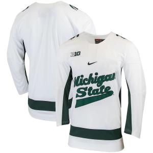 ナイキ メンズ ジャージ "Michigan State Spartans" Nike Replica College Hockey Jersey - White｜troishomme