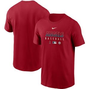ナイキ メンズ Tシャツ Los Angeles Angels Nike Authentic Collection Team Performance T-Shirt 半袖 Red｜troishomme