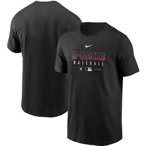ナイキ メンズ Tシャツ Arizona Diamondbacks Nike Authentic Collection Team Performance T-Shirt 半袖 Black｜troishomme