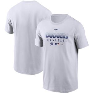 ナイキ メンズ Tシャツ Los Angeles Dodgers Nike Authentic Collection Team Performance T-Shirt 半袖 White｜troishomme