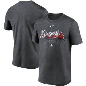 ナイキ メンズ Tシャツ Atlanta Braves Nike Authentic Collection Legend Performance T-Shirt 半袖 Charcoal｜troishomme