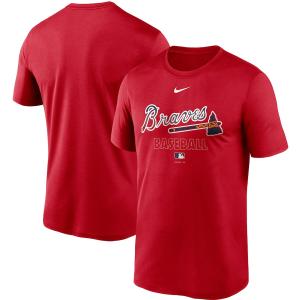 ナイキ メンズ Tシャツ Atlanta Braves Nike Authentic Collection Legend Performance T-Shirt 半袖 Red｜troishomme