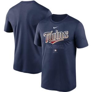 ナイキ メンズ Tシャツ Minnesota Twins Nike Authentic Collection Legend Performance T-Shirt 半袖 Navy｜troishomme