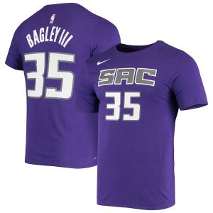 ナイキ メンズ Tシャツ Marvin Bagley III "Sacramento Kings" Nike Name & Number Performance T-Shirt - Purple｜troishomme