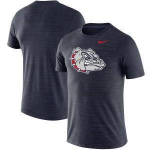 ナイキ メンズ Tシャツ "Gonzaga Bulldogs" Nike Team Logo Velocity Legend Performance T-Shirt - Navy｜troishomme