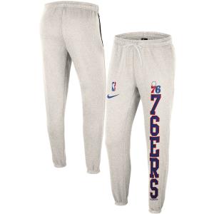 ナイキ メンズ スウェットパンツ "Philadelphia 76ers" Nike 75th Anniversary Courtside Fleece Pants - Ash/Royal｜troishomme