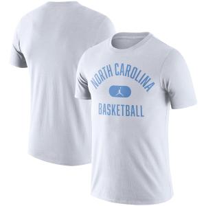 ジョーダン メンズ Tシャツ North Carolina Tar Heels Jordan Brand Team Arch T-Shirt - White｜troishomme