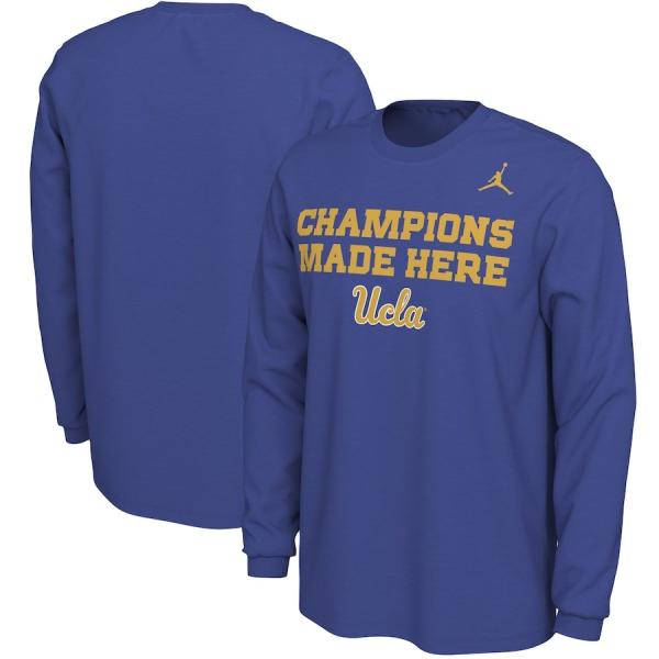 ジョーダン メンズ Tシャツ 長袖 ロンT UCLA Bruins Jordan Brand Tea...